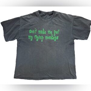 Vintage Don’t Make Me Get My Flying Monkeys T Shirt Adult XL Black Wicked 90s